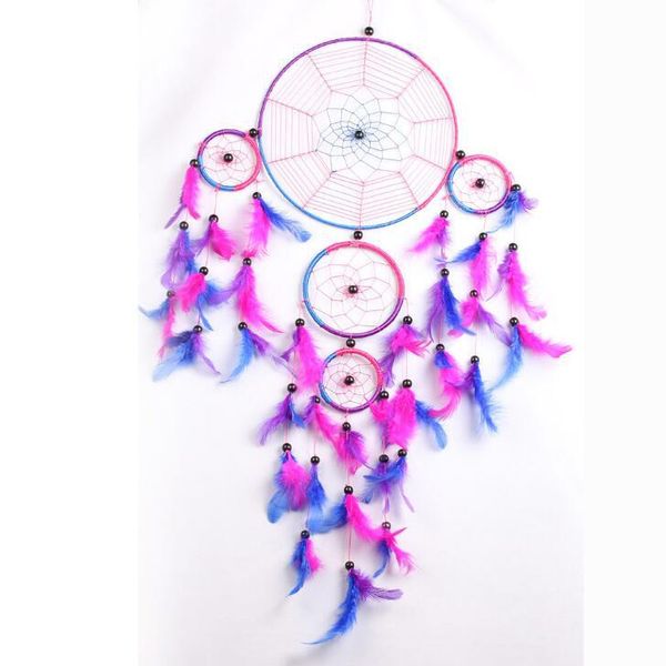 dream catcher for girls bedrrom decoration pendants 3 loops rainbow color ornaments kids wall hanging handmade feather dreamcatchers wedding, Black
dream catcher for girls bedrrom decoration pendants 3 loops rainbow color ornaments kids wall hanging handmade feather dreamcatchers wedding, Black