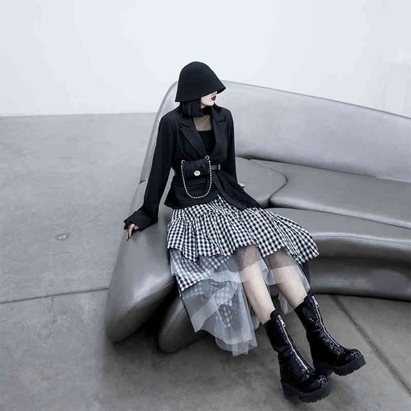 skirts mesh asymmetrical women black tiered elastic high waist long plaid designer fashion skirt 394a
skirts mesh asymmetrical women black tiered elastic high waist long plaid designer fashion skirt 394a