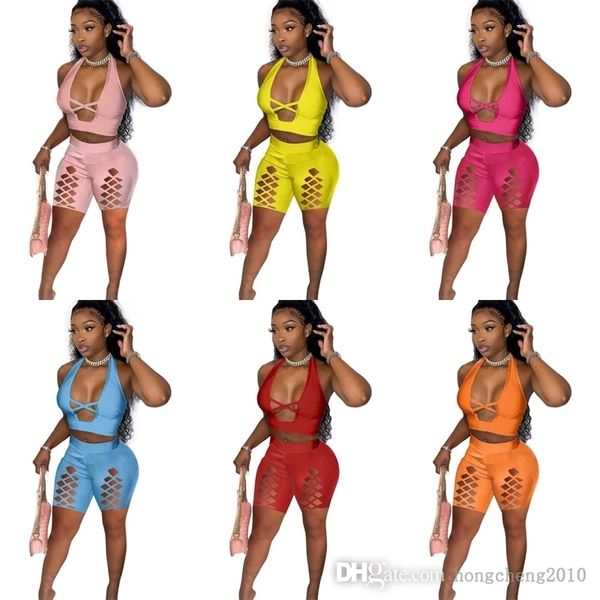 2022 designer tracksuits for women two pieces short set summer outfits slim sleeveless cross hole out shorts suit, Gray
2022 designer tracksuits for women two pieces short set summer outfits slim sleeveless cross hole out shorts suit, Gray