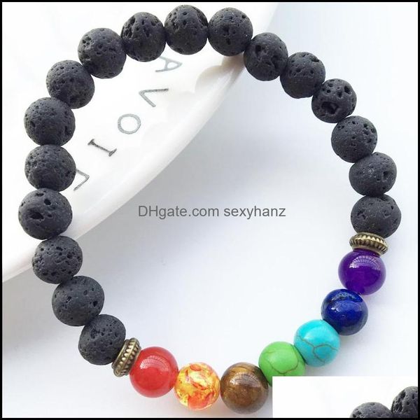 beaded, strands rainbow chakra beads 8mm black lava stone bracelets diy aromatherapy essential oil per diffuser bracelet yoga jewelry drop d
beaded, strands rainbow chakra beads 8mm black lava stone bracelets diy aromatherapy essential oil per diffuser bracelet yoga jewelry drop d