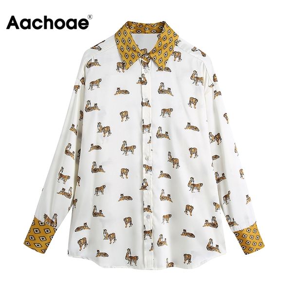 fashion patchwork animal print shirt blouse women turn down collar loose shirts long sleeve vintage tunic 210413, White
fashion patchwork animal print shirt blouse women turn down collar loose shirts long sleeve vintage tunic 210413, White