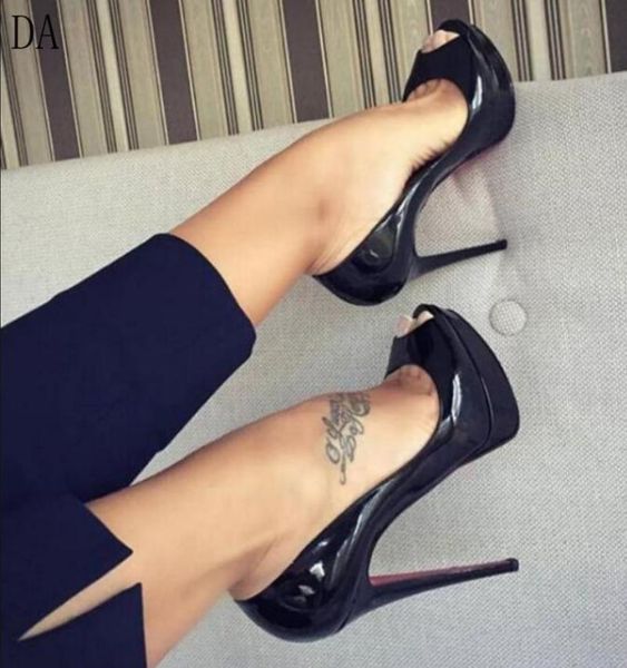 brand platform shoes woman peep toe 14cm high heels pumps nude women fashion wedding bridal dress, Black
brand platform shoes woman peep toe 14cm high heels pumps nude women fashion wedding bridal dress, Black
