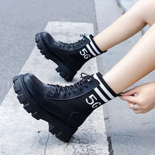 boots 35-43 size large women's shoes fat feet thick-soled taller small thick-heeled short, Black
boots 35-43 size large women's shoes fat feet thick-soled taller small thick-heeled short, Black