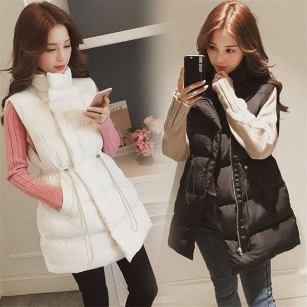women's vests 6tautumn and winter korean down cotton medium long vt et 87tk, Black;white
women's vests 6tautumn and winter korean down cotton medium long vt et 87tk, Black;white