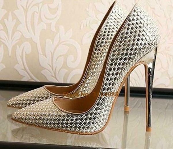 dress shoes designer gold silver embossed stiletto heels pumps shallow pointed toe fretwork slip-on wedding nightclub, Black
dress shoes designer gold silver embossed stiletto heels pumps shallow pointed toe fretwork slip-on wedding nightclub, Black