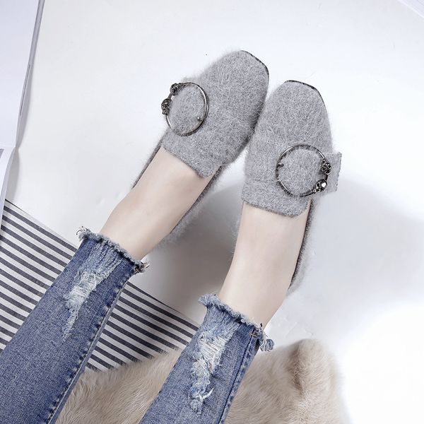 dress shoes mink hair flats furry woman metal buckle decoration skull loafers comfortable square toe creepers winter plush 8373, Black
dress shoes mink hair flats furry woman metal buckle decoration skull loafers comfortable square toe creepers winter plush 8373, Black