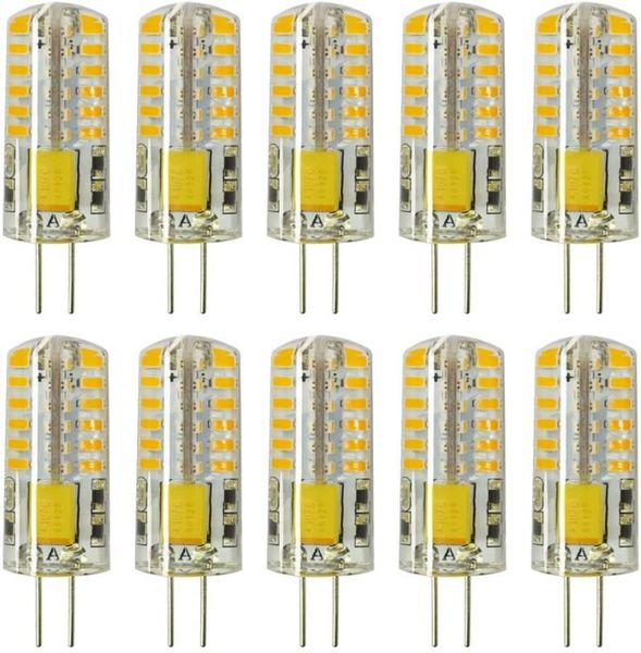 bulbs kawatik 10pcs g4 led bulb bi-pin base 48 light lamps 3 waac/dc 12v equivalent to 20w t3 halogen
bulbs kawatik 10pcs g4 led bulb bi-pin base 48 light lamps 3 waac/dc 12v equivalent to 20w t3 halogen