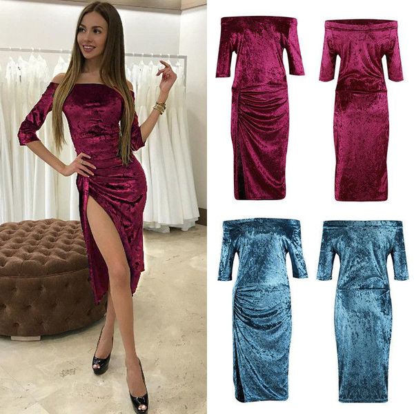 casual dresses women ladies bodycon slim dress fashion off shoulder three quarter sleeves mid-calf, Black;gray
casual dresses women ladies bodycon slim dress fashion off shoulder three quarter sleeves mid-calf, Black;gray
