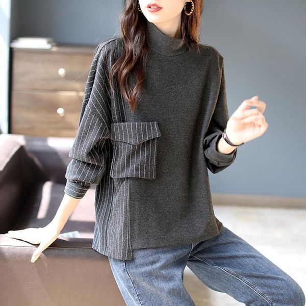 women's hoodies & sweatshirts 2021 women strip patchwork hoodie fashion casual long sleeve solid stand collar loose pullover ol commute, Black
women's hoodies & sweatshirts 2021 women strip patchwork hoodie fashion casual long sleeve solid stand collar loose pullover ol commute, Black