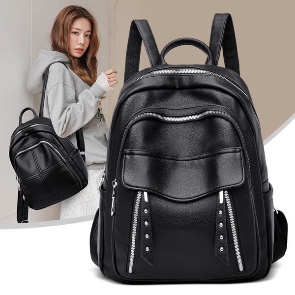 bags wallet backpack litchi pattern 2021 women's leisure trend outdoor travel fashion bag, Black;red
bags wallet backpack litchi pattern 2021 women's leisure trend outdoor travel fashion bag, Black;red