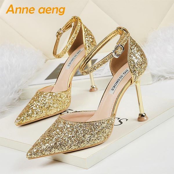 summer women ankle strap sandals high thin heel pointed toe bling party show ladies shoes gold heels, Black
summer women ankle strap sandals high thin heel pointed toe bling party show ladies shoes gold heels, Black