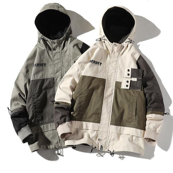 men's jackets spring and autumn ins fashion brand hooded oversized casual jacket mens clothing ffz8, Black;brown
men's jackets spring and autumn ins fashion brand hooded oversized casual jacket mens clothing ffz8, Black;brown