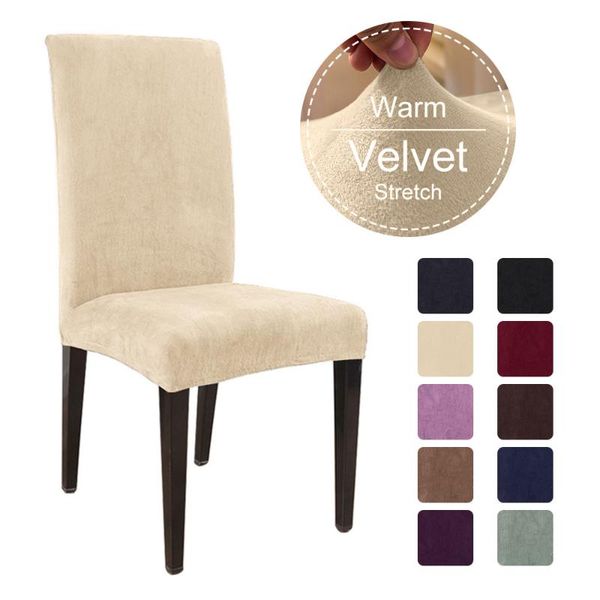 chair covers 1/4/6 thick plush dining room cover stretch elastic slipcovers restaurant for banquet folding el covering
chair covers 1/4/6 thick plush dining room cover stretch elastic slipcovers restaurant for banquet folding el covering
