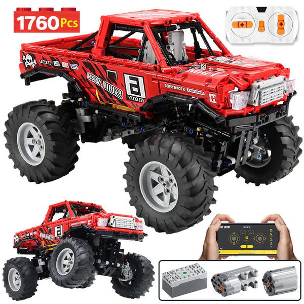 blocks 1760pcs city 4wd off road vehicle model rc/non-rc building block technic suv racing car truck bricks toys for boys 1008
blocks 1760pcs city 4wd off road vehicle model rc/non-rc building block technic suv racing car truck bricks toys for boys 1008