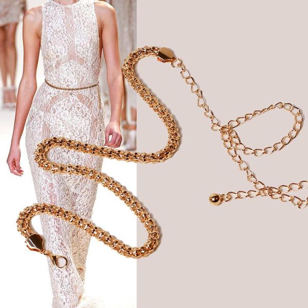 belts metal round corn waist chain simplicity decoration dress belt golden, Black;brown
belts metal round corn waist chain simplicity decoration dress belt golden, Black;brown