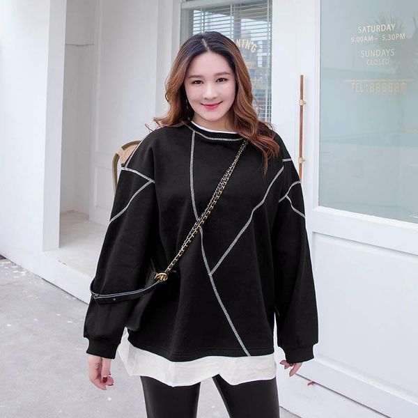 150kg plus size women's autumn winter loose velvet sweatshirt bust 150cm 6xl 7xl 8xl 9xl long sleeve cotton black hoodies & sweatshirts
150kg plus size women's autumn winter loose velvet sweatshirt bust 150cm 6xl 7xl 8xl 9xl long sleeve cotton black hoodies & sweatshirts