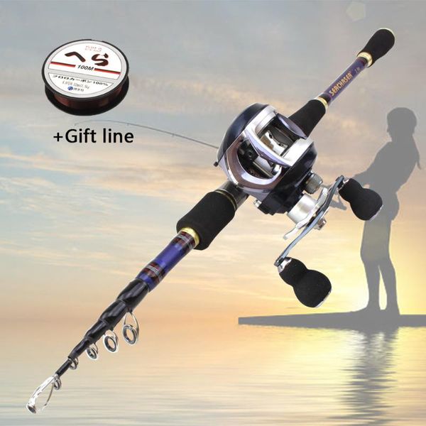 1.8m 2.1m 2.4m 2.7m carbon lure rod casting rods and reels fishing set travel tackle boat
1.8m 2.1m 2.4m 2.7m carbon lure rod casting rods and reels fishing set travel tackle boat