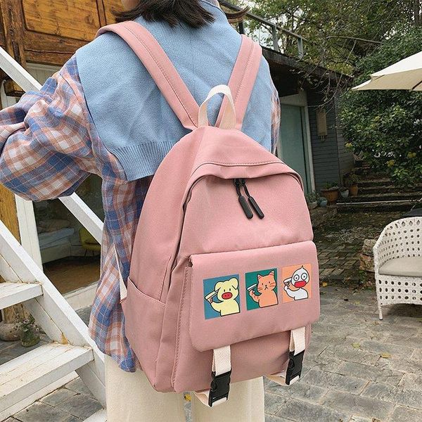 backpack pb2813 campus college wind cartoon korea chic student