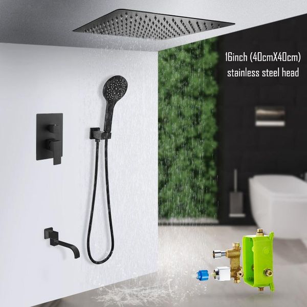 brass black shower set bathroom faucet ceiling or arm diverter mixer handheld spray sets with 8-16" rian head
brass black shower set bathroom faucet ceiling or arm diverter mixer handheld spray sets with 8-16" rian head