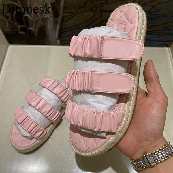 rope thick sole slippers women flat magic tape pleated leather sandals ladies summer lazyman comfort vacation shoes, Black
rope thick sole slippers women flat magic tape pleated leather sandals ladies summer lazyman comfort vacation shoes, Black