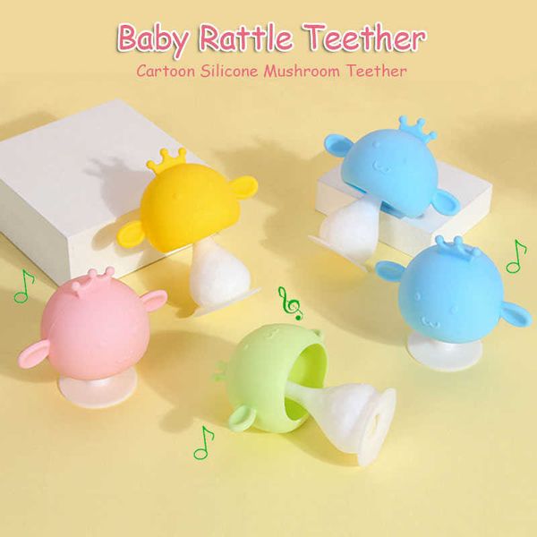 baby teether mushroom rattle toys for children educational bell silicone molar newborn nursing care
baby teether mushroom rattle toys for children educational bell silicone molar newborn nursing care