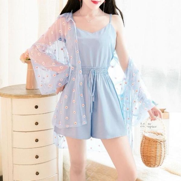 women spring summer vintage 3 piece set lady wide leg shorts + flare sleeve shirt vest suit female casual loose sets h739 women's track, Gray
women spring summer vintage 3 piece set lady wide leg shorts + flare sleeve shirt vest suit female casual loose sets h739 women's track, Gray