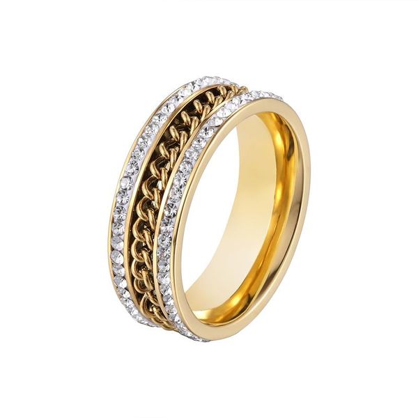 small chain and zircon on both sides ring for women fashion simple jewelry stainless steel gold color anillo wedding rings, Slivery;golden
small chain and zircon on both sides ring for women fashion simple jewelry stainless steel gold color anillo wedding rings, Slivery;golden