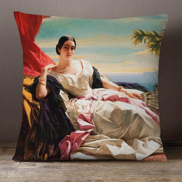 cushion/decorative pillow world famous european royal elegant lady portrait oil painting cushion cover neoclassic decoration pillowcase 45x4
cushion/decorative pillow world famous european royal elegant lady portrait oil painting cushion cover neoclassic decoration pillowcase 45x4