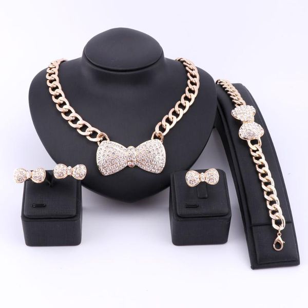 earrings & necklace bridal gift nigerian bowknot wedding african beads jewelry set fashion dubai gold color rhinestone crystal, Silver
earrings & necklace bridal gift nigerian bowknot wedding african beads jewelry set fashion dubai gold color rhinestone crystal, Silver