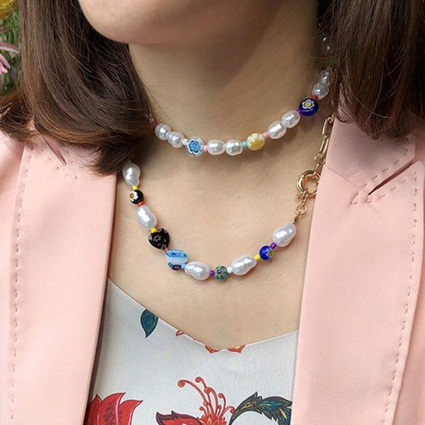 chokers korean fashion handmade colorful pearl acrylic beads choker necklaces for women dainty flower clavicle necklace trendy jewelry, Golden;silver
chokers korean fashion handmade colorful pearl acrylic beads choker necklaces for women dainty flower clavicle necklace trendy jewelry, Golden;silver