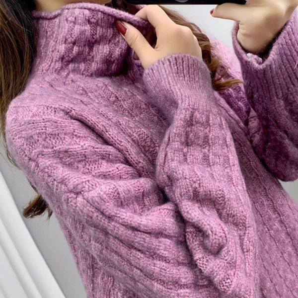 women's sweaters blouse autumn mesh thick color solid jacket plaid turtlenecks high gkub, White;black
women's sweaters blouse autumn mesh thick color solid jacket plaid turtlenecks high gkub, White;black