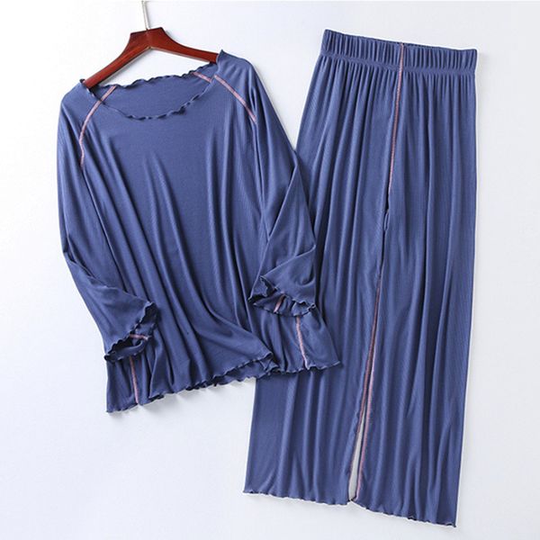 women's sleepwear -3xl plus size pajama sets 3/4 sleeve nine point pant 2 piece women spring summer modal pyjamas female loose pi, Black;red
women's sleepwear -3xl plus size pajama sets 3/4 sleeve nine point pant 2 piece women spring summer modal pyjamas female loose pi, Black;red