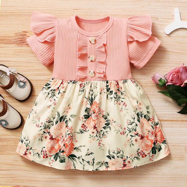 girl's dresses toddler baby girls dress floral printed princess o-neck casual cotton clothes short sleeve ruffles spring tutu 6m-4t, Red;yellow
girl's dresses toddler baby girls dress floral printed princess o-neck casual cotton clothes short sleeve ruffles spring tutu 6m-4t, Red;yellow