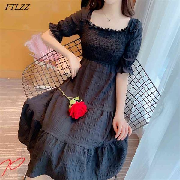ailegogo summer holiday women elastic chest chiffon medium red dress casual female square collar a-line black dresses 210430, Black;gray
ailegogo summer holiday women elastic chest chiffon medium red dress casual female square collar a-line black dresses 210430, Black;gray