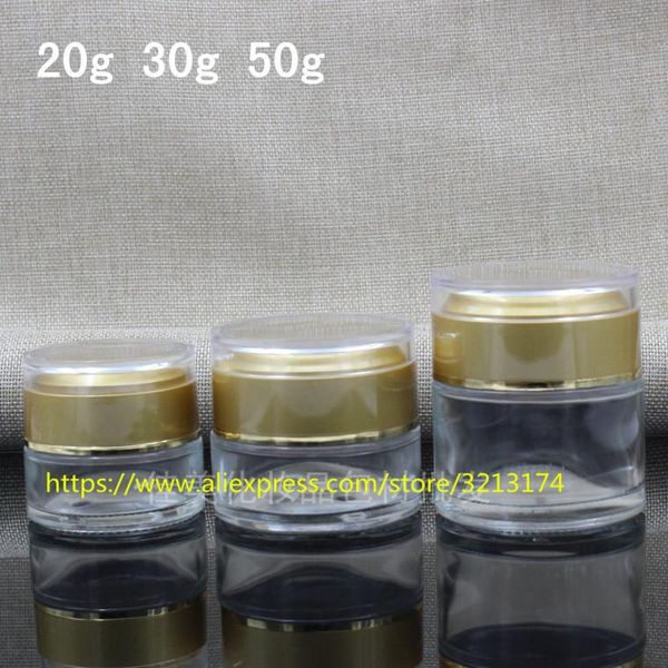 storage bottles & jars 20g 30g 50g clear glass cream jar with matte gold acrylic lid, cosmetic eye mask facial lotion container
storage bottles & jars 20g 30g 50g clear glass cream jar with matte gold acrylic lid, cosmetic eye mask facial lotion container