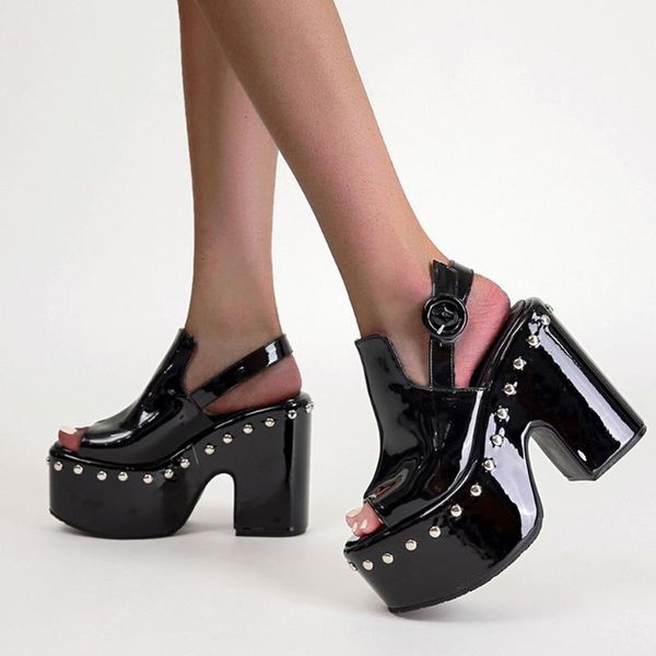 sandals 2021 chunky heels high heel platform leisure cool gothic style black summer woman shoes
sandals 2021 chunky heels high heel platform leisure cool gothic style black summer woman shoes