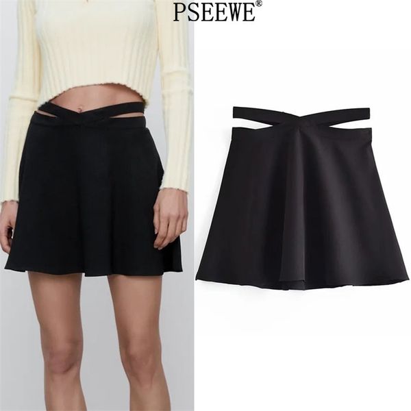 cut out black high waist short skirts woman fashion a line mini skirt women streetwear summer female 210519
cut out black high waist short skirts woman fashion a line mini skirt women streetwear summer female 210519