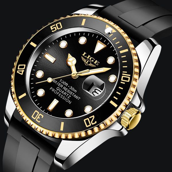 wristwatches 2021 lige sport watch for men silicone strap waterproof mens watches quartz wristwatch relogio masculino, Slivery;brown
wristwatches 2021 lige sport watch for men silicone strap waterproof mens watches quartz wristwatch relogio masculino, Slivery;brown
