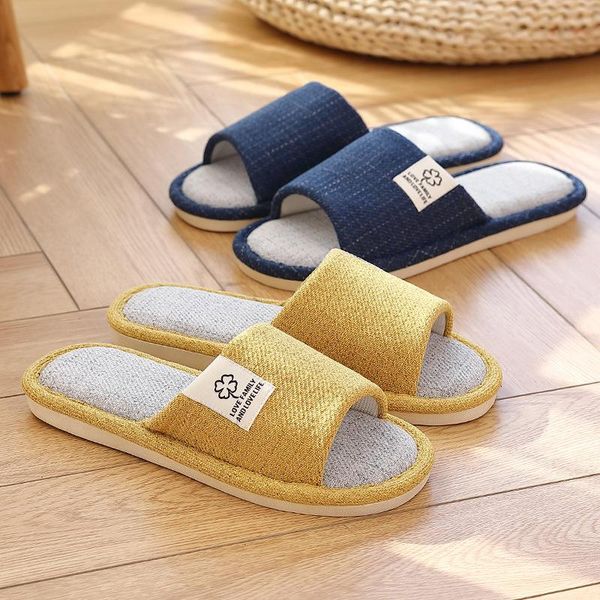 slippers flax for ladies indoor cotton linen household four seasons couples thick soled japanese deodorant, Black
slippers flax for ladies indoor cotton linen household four seasons couples thick soled japanese deodorant, Black