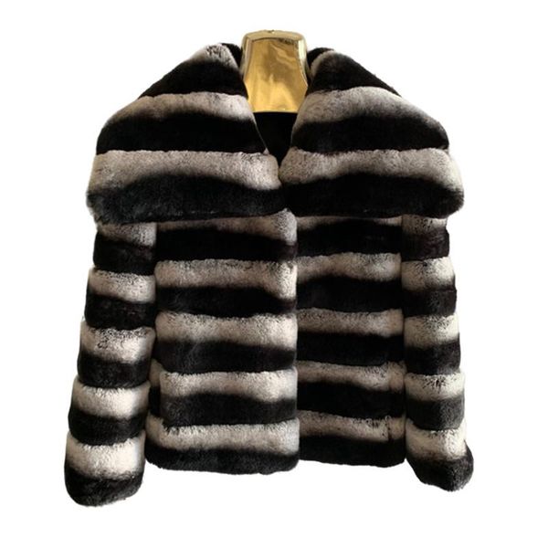 women's fur & faux autumn and winter 2021 high-end blue chinchilla short imported rex coat, Black
women's fur & faux autumn and winter 2021 high-end blue chinchilla short imported rex coat, Black