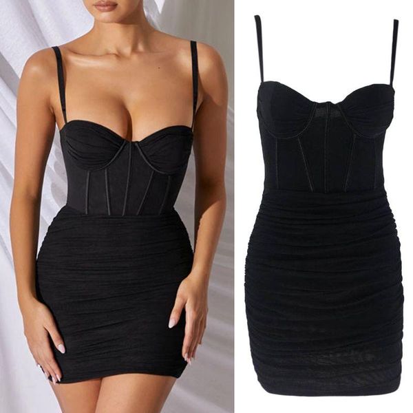 women spaghetti strap bodycon corset mesh mini sling dress solid color off shoulder backless ruched high waist party clubwe casual dres, Black;gray
women spaghetti strap bodycon corset mesh mini sling dress solid color off shoulder backless ruched high waist party clubwe casual dres, Black;gray