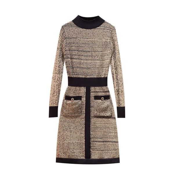 casual dresses autumn winter patchwork women's long-sleeve pocket knitted dress sweater vestidos clothes plus size women 2021, Black;gray
casual dresses autumn winter patchwork women's long-sleeve pocket knitted dress sweater vestidos clothes plus size women 2021, Black;gray
