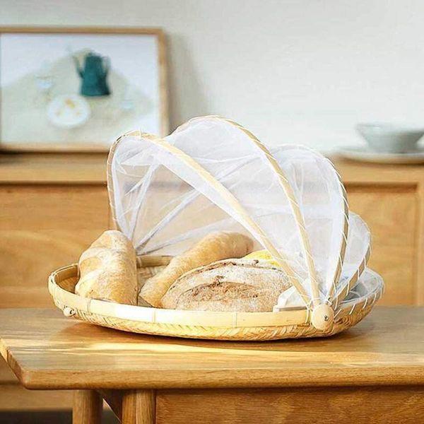 storage baskets bamboo picnic food serving basket anti flies insect net cover bread fruit tray dustproof with dish cocina
storage baskets bamboo picnic food serving basket anti flies insect net cover bread fruit tray dustproof with dish cocina