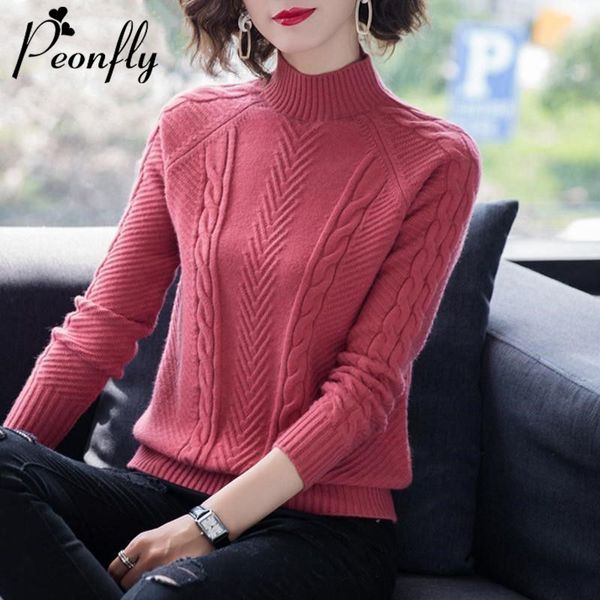 peonfly new 2021 autumn winter women knitted turtleneck sweater casual soft jumper fashion slim femme elastic pullovers ladies, White;black
peonfly new 2021 autumn winter women knitted turtleneck sweater casual soft jumper fashion slim femme elastic pullovers ladies, White;black