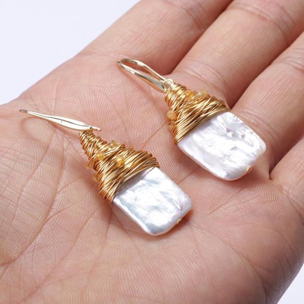 dangle & chandelier natural freshwater pearl bead big flat square copper wire wrapped mutiple color beaded charm gold woman earring jewelry, Silver
dangle & chandelier natural freshwater pearl bead big flat square copper wire wrapped mutiple color beaded charm gold woman earring jewelry, Silver