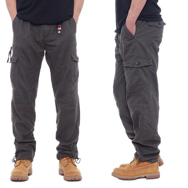 men's cotton cargo pants casual loose multi pocket military long trousers male straight baggy tactical size m-3xl, Black
men's cotton cargo pants casual loose multi pocket military long trousers male straight baggy tactical size m-3xl, Black