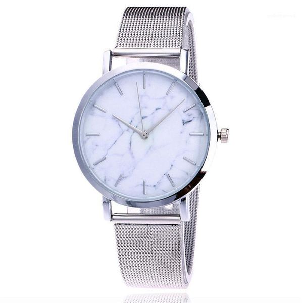 wristwatches fashion silver women's watches creative marble wrist watch women mesh band ladies clock relogio feminino, Slivery;brown
wristwatches fashion silver women's watches creative marble wrist watch women mesh band ladies clock relogio feminino, Slivery;brown