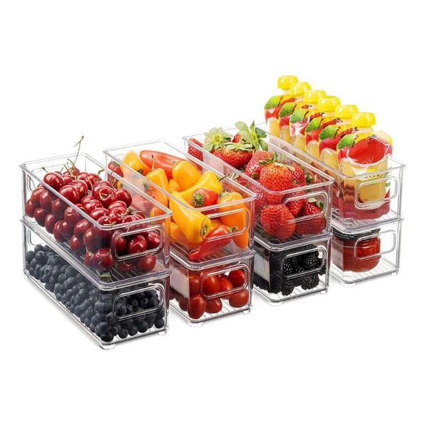 storage bottles & jars bins kitchen refrigerator organizer stackable plastic food with handles for pantry cabinets clear rack
storage bottles & jars bins kitchen refrigerator organizer stackable plastic food with handles for pantry cabinets clear rack