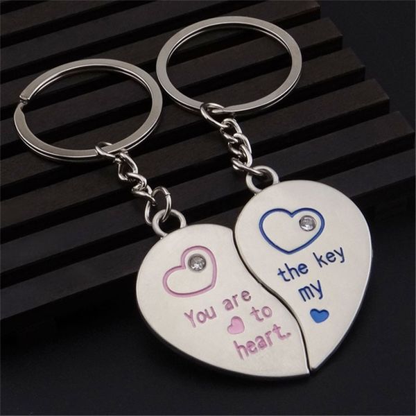 1 pair couple keychain combination love heart keyring lovers keyfob souvenirs valentines day jewelry gifts, Slivery;golden
1 pair couple keychain combination love heart keyring lovers keyfob souvenirs valentines day jewelry gifts, Slivery;golden