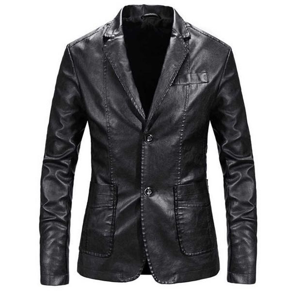 men blazer and jackets slim fit leather jacket fashion black party/wedding/business blazer leather jacket male outwear 4xl p0813
men blazer and jackets slim fit leather jacket fashion black party/wedding/business blazer leather jacket male outwear 4xl p0813